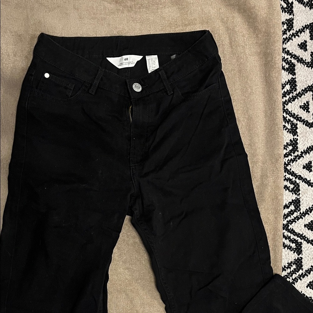 H&M Women's Classic Black Straight Leg Jeans